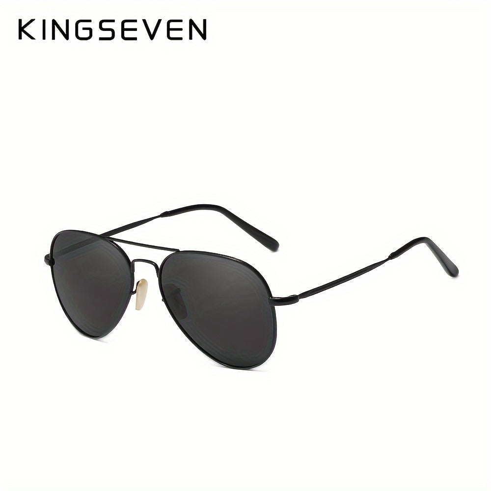 Kingseven Classic Pilot Polarized for Men And Women Fashion Unisex Style Eyewear for Activities, Parties, And Photography Props