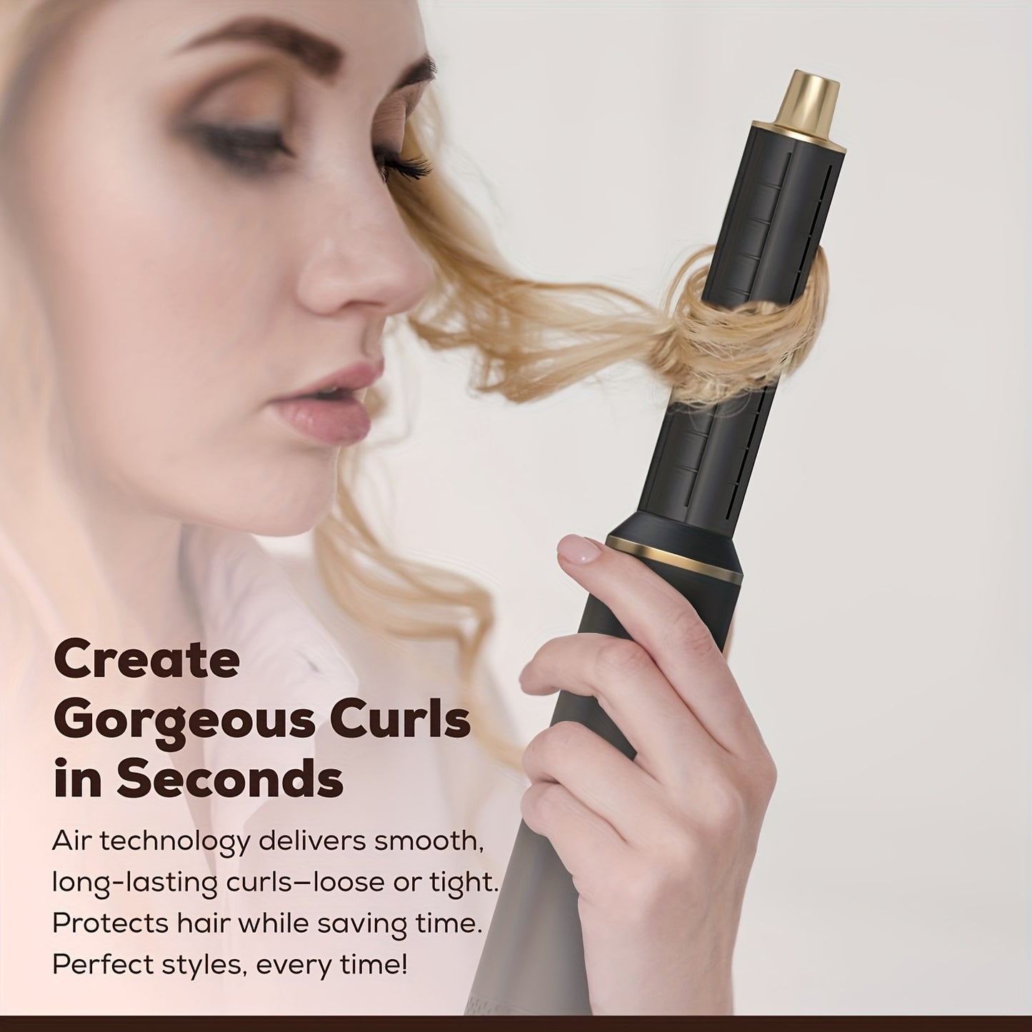 The Perfect Hair Gift: 5-in-1 Detachable Blow Dryer Brush, Salon-Quality Styler For Voluminous, Smooth Hair At Home & On-The-Go | Gift For Mom, Wife, Daughter (Christmas, Birthday, Valentine's)