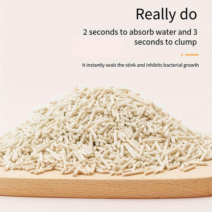 Tofu Cat Litter, 2.4kg / 6L bag, Strong Clumping, Flushable, Easy Scooping