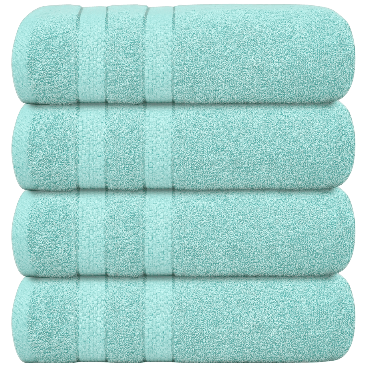 4 X Large Jumbo Bath Towels 100% Egyptian Cotton -75 x 150 cm- Soft Quick Dry Hotel Spa Big Bathroom Towels Set
