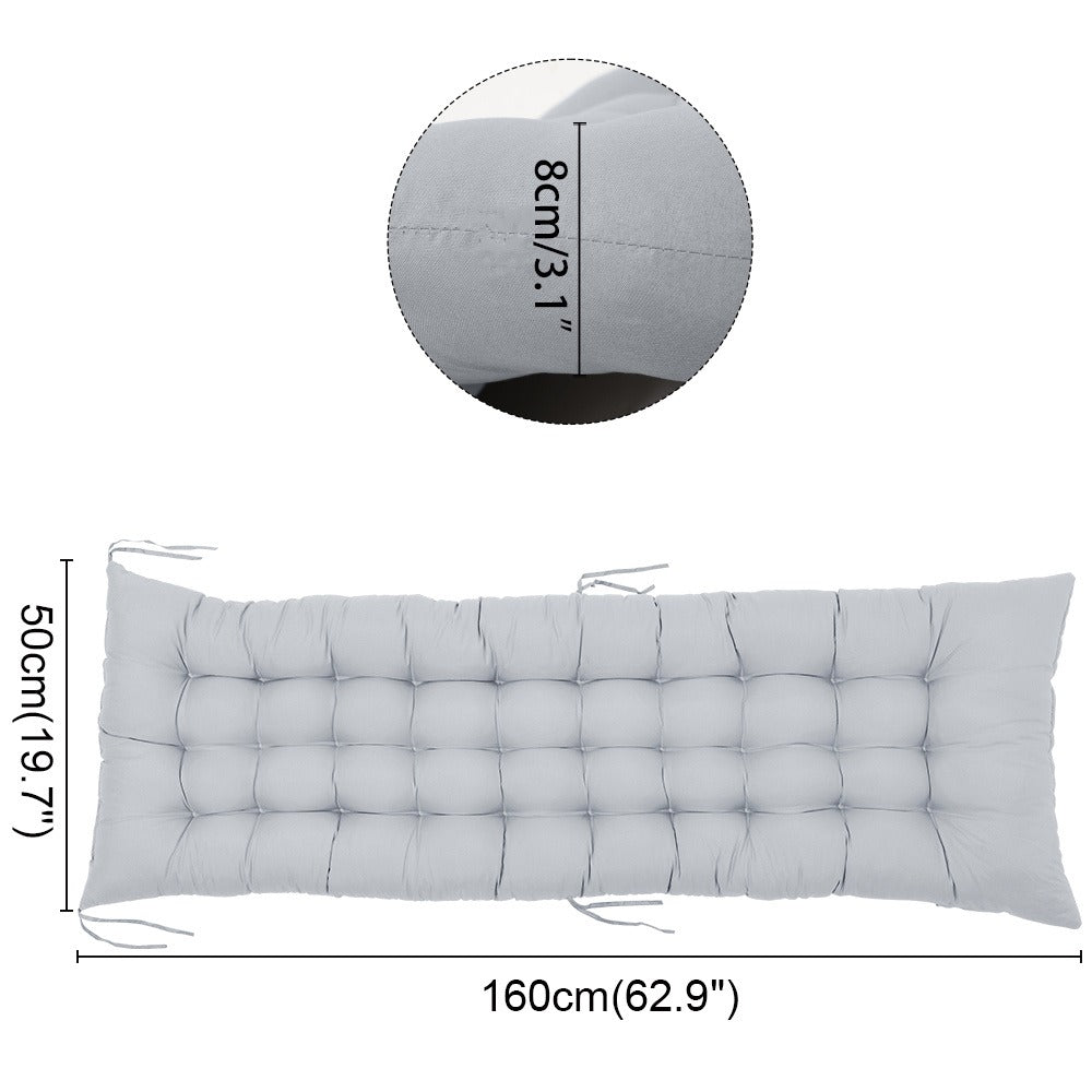 Lounge Chair Cushion 160x50cm Thick Comfortable Seat Pad for Sun Lounger Recliner Daybed Beach Chair – Machine Washable Non-Slip Indoor Outdoor Multiple Colours