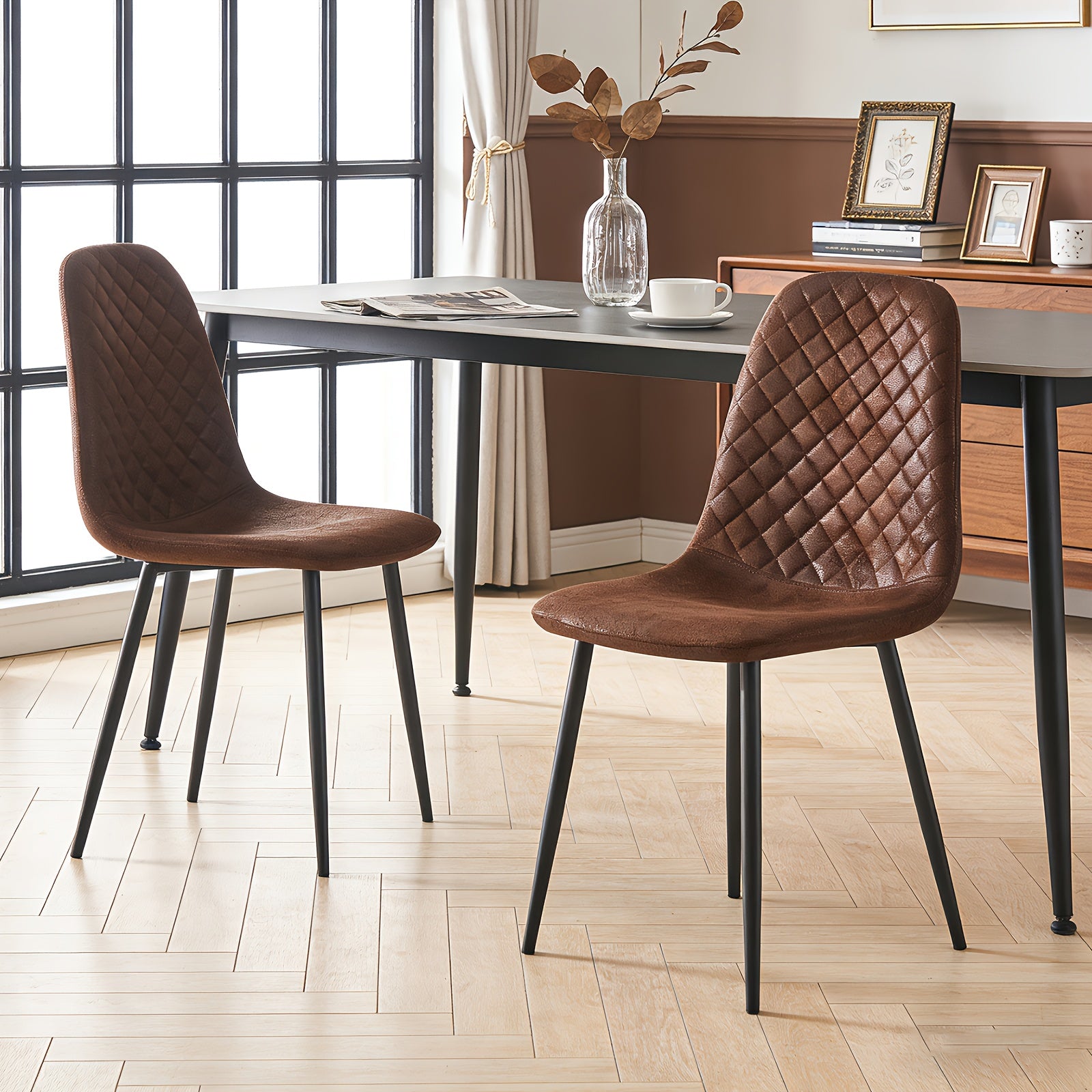 Dining Chair with 120kg, Metal, Velvet Chairs of or Upholstered Fabric
