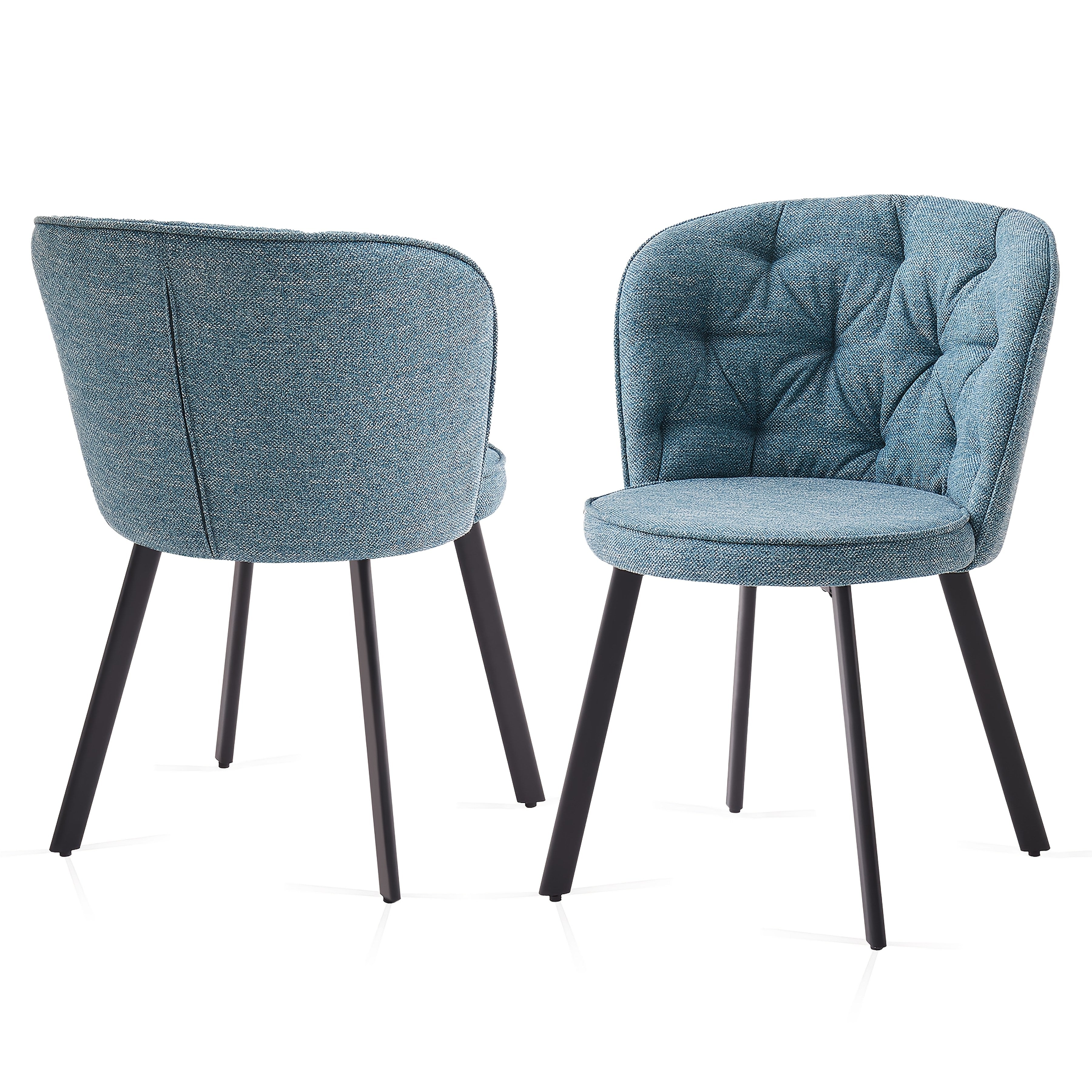 Dining Chair with 4 Chairs, Upholstered Chairs Sets of or - Blue, 2pcs/set option