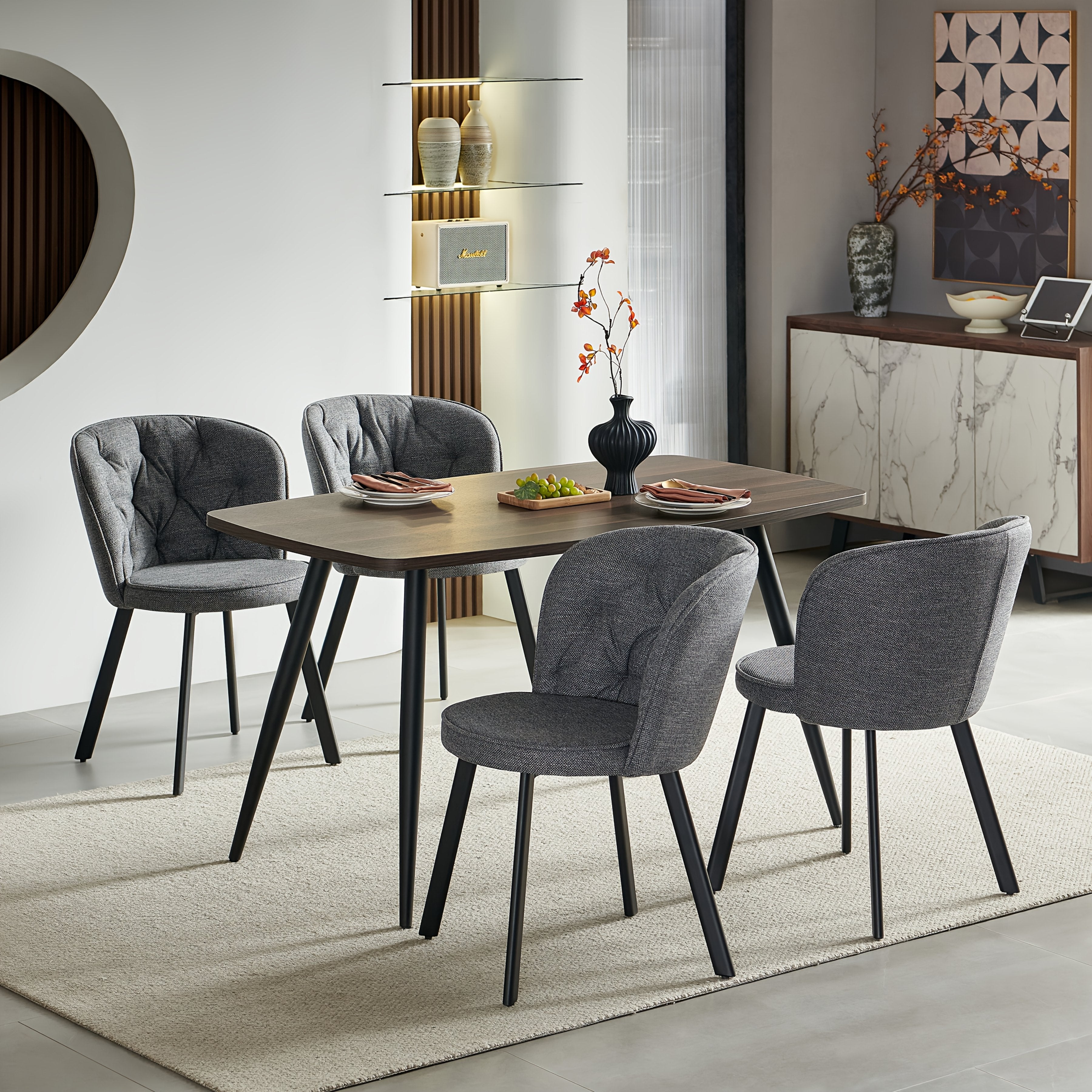 Dining Chair with 4 Chairs, Upholstered Chairs Sets of or - product gallery image 2