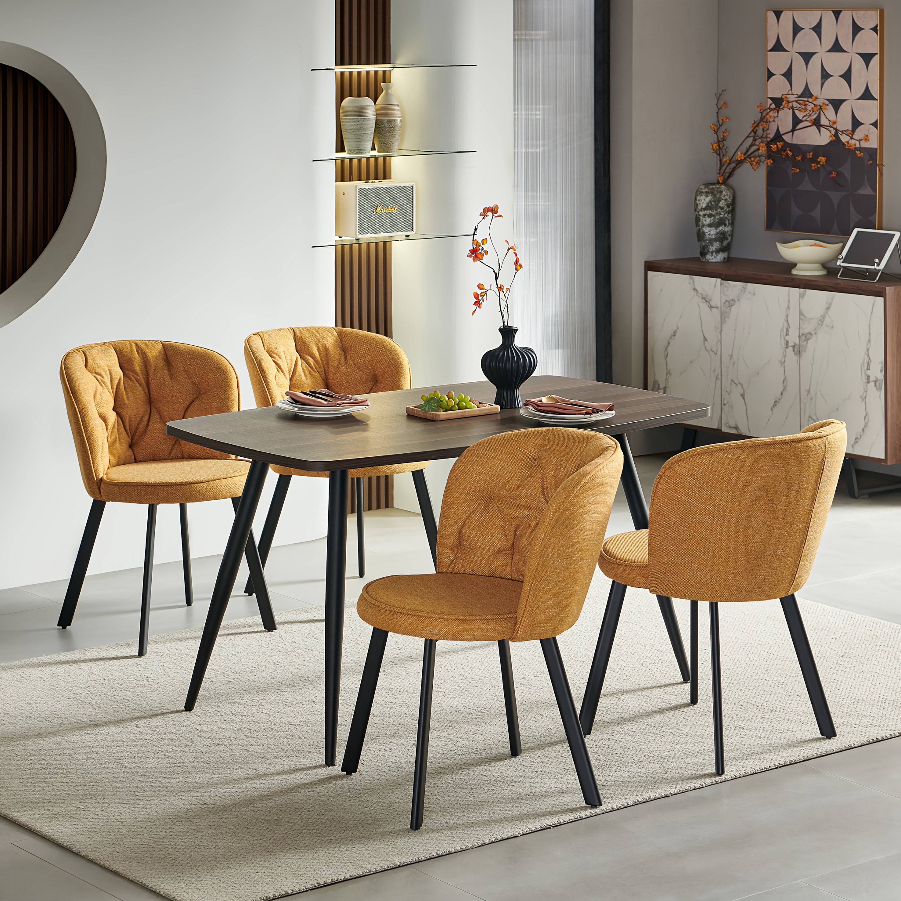 Dining Chair with 4 Chairs, Upholstered Chairs Sets of or - product gallery image 4