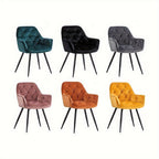 Dining Chair with 83cm, Velvet, 1pc, 2pcs, Velvet Chairs Armrests Upholstered
