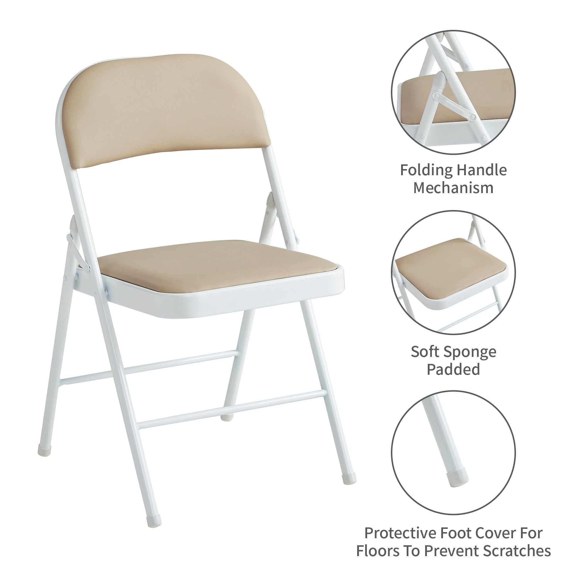 Dining Chair with Foldable, 4 in, Folding Chairs of in Seven Colours - product gallery image 2