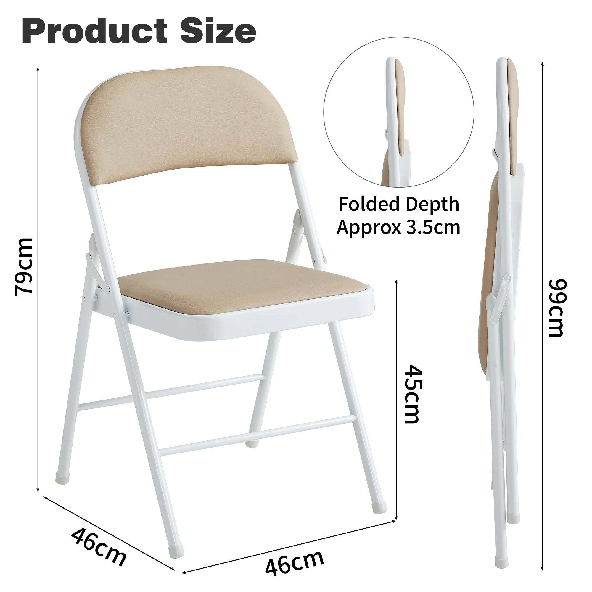 Dining Chair with Foldable, 4 in, Folding Chairs of in Seven Colours - product gallery image 7