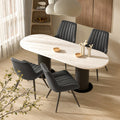 Dining Chair with Metal, 4-Piece Set, Padded Chairs of Upholstered Seat Backrest - Black, 4-Piece Set option