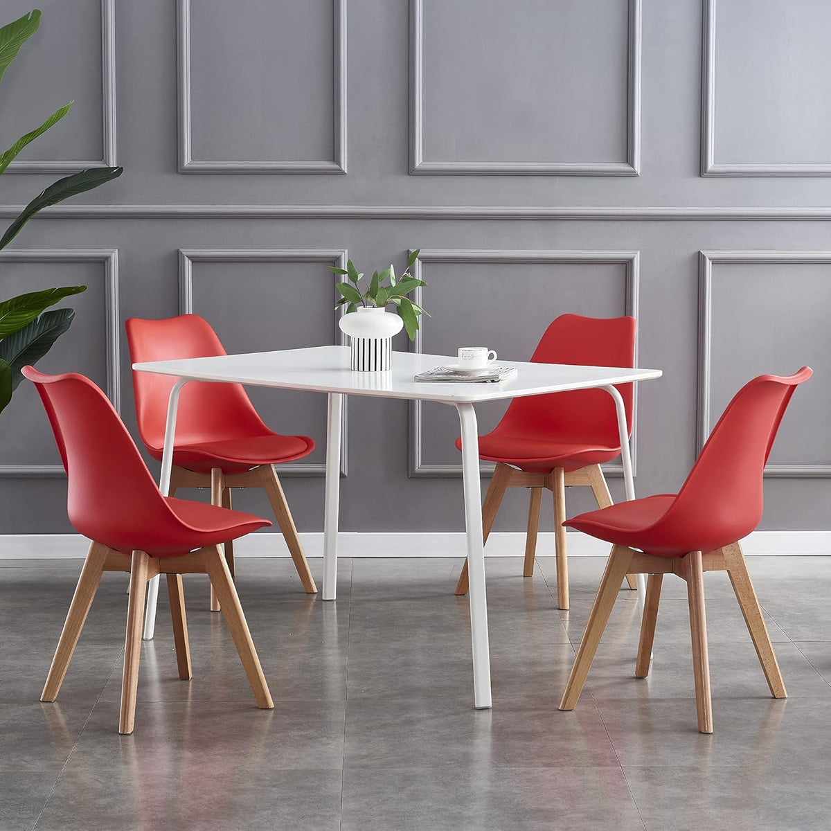 Dining Chair with Non-Slip, Water-Resistant, 120kg, Wood - product gallery image 9
