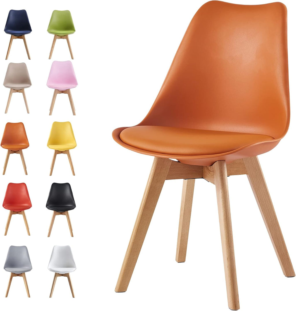 Dining Chair with Non-Slip, Water-Resistant, 120kg, Wood, Plastic - product gallery image 17