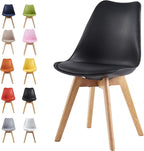 Dining Chair with Non-Slip, Water-Resistant, 120kg, Wood, Plastic - product gallery image 20