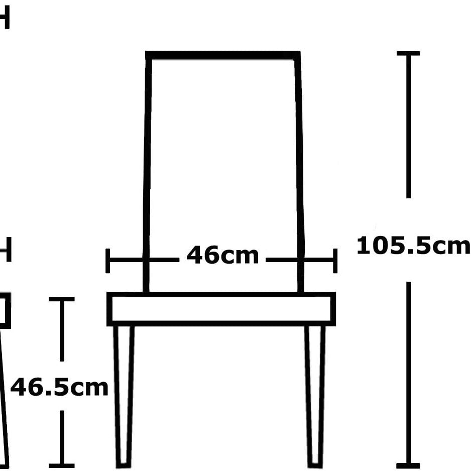 Dining Chair with of Linen Fabric Chairs High Back - product gallery image 6