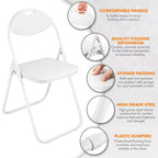 Dining Chair with Space-Saving, Foldable, Metal, 1 - product gallery image 2