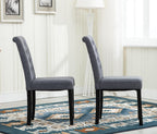 Dining Chair with Wood, Fabric Chairs of Solid Wood Legs - product gallery image 16