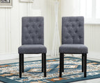 Dining Chair with Wood, Fabric Chairs of Solid Wood Legs - product gallery image 17