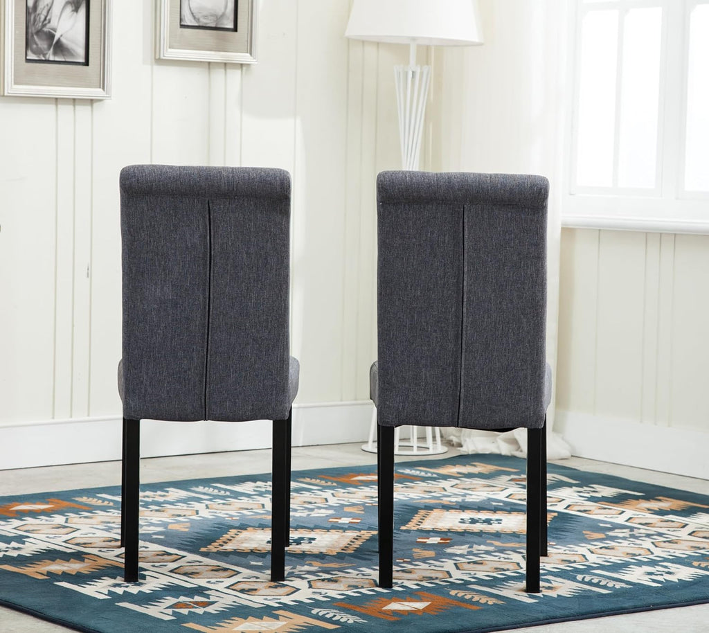Dining Chair with Wood, Fabric Chairs of Solid Wood Legs - product gallery image 18
