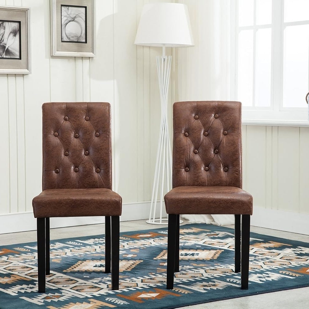 Dining Chair with Wood, Fabric Chairs of Solid Wood Legs - product gallery image 9