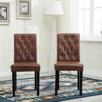 Dining Chair with Wood, Fabric Chairs of Solid Wood Legs - product gallery image 9