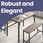 Dining Set with Space-Saving, Easy Assembly, Freestanding, 70 cm - product gallery image 8