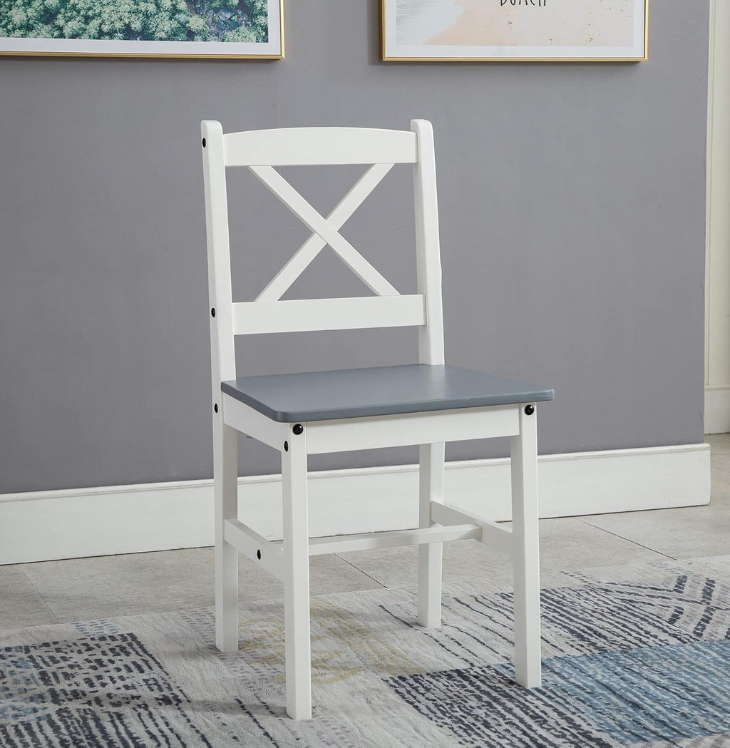 Dining Table Set with Easy Assembly, Wood, 4 Chairs - product gallery image 15