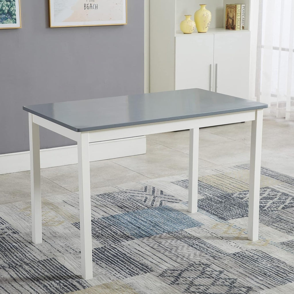 Dining Table Set with Easy Assembly, Wood, 4 Chairs - product gallery image 5