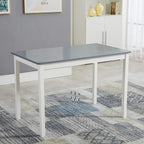 Dining Table Set with Easy Assembly, Wood, 4 Chairs - product gallery image 5