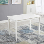 Dining Table Set with Easy Assembly, Wood, 4 Chairs - product gallery image 9