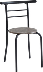Dining Table Set with Metal, 2 Chairs, 3 Piece, Chairs Piece Metal Frame Wood Effect - product gallery image 17