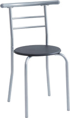Dining Table Set with Metal, 2 Chairs, 3 Piece, Chairs Piece Metal Frame Wood Effect - product gallery image 19