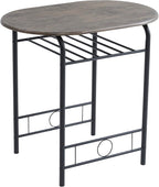 Dining Table Set with Metal, 2 Chairs, 3 Piece, Chairs Piece Metal Frame Wood Effect - product gallery image 23