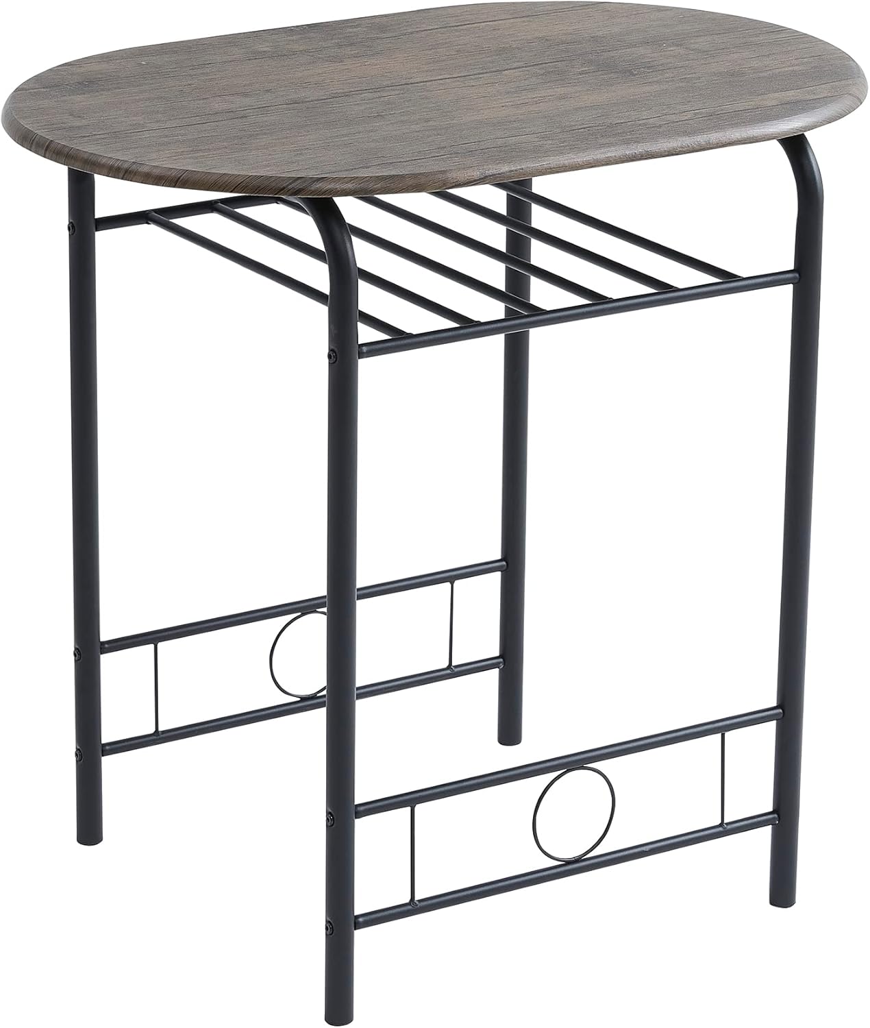 Dining Table Set with Metal, 2 Chairs, 3 Piece, Chairs Piece Metal Frame Wood Effect - product gallery image 23