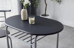 Dining Table Set with Metal, 2 Chairs, 3 Piece, Chairs Piece Metal Frame Wood Effect - product gallery image 25