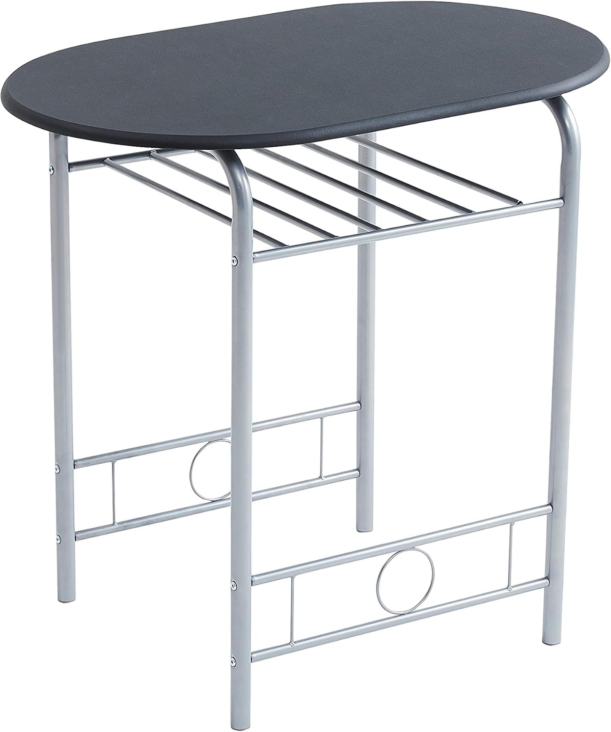 Dining Table Set with Metal, 2 Chairs, 3 Piece, Chairs Piece Metal Frame Wood Effect - product gallery image 26