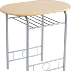 Dining Table Set with Metal, 2 Chairs, 3 Piece, Chairs Piece Metal Frame Wood Effect - product gallery image 5