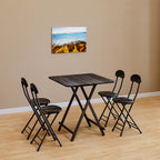 Dining Table with Foldable, 70cm, Square Folding Black or White - product gallery image 10