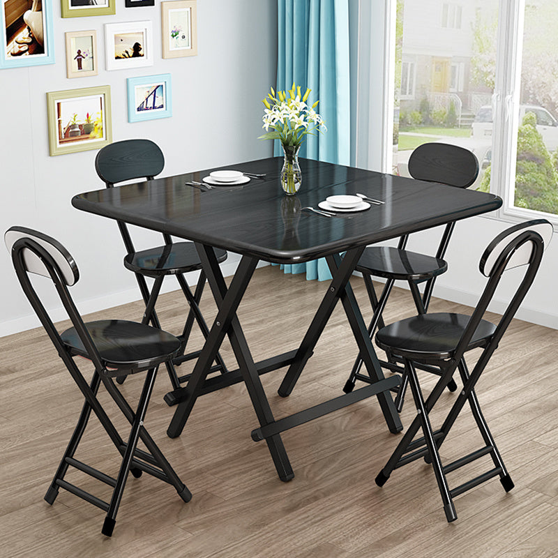 Dining Table with Foldable, 70cm, Square Folding Black or White - product gallery image 11