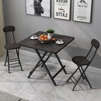Dining Table with Foldable, 70cm, Square Folding Black or White - product gallery image 12