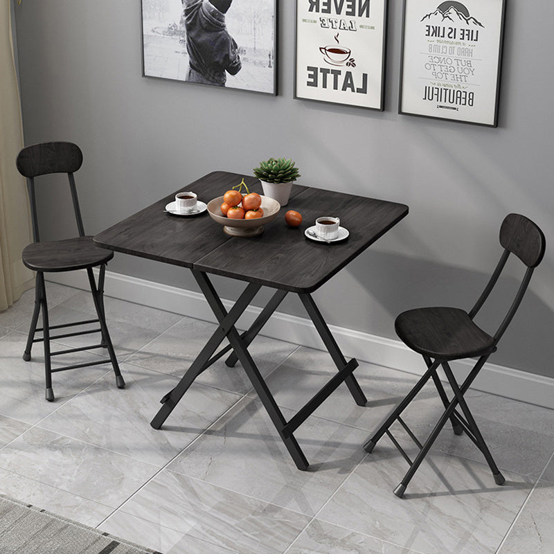 Dining Table with Foldable, 70cm, Square Folding Black or White - product gallery image 12