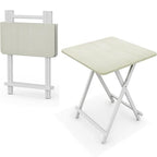 Dining Table with Foldable, 70cm, Square Folding Black or White - product gallery image 4