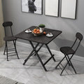 Dining Table with Foldable, 70cm, Square Folding Black or White