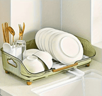 Dish Drying Rack with Bamboo Double Layer Removable Drip Tray - product gallery image 18