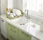 Dish Drying Rack with Bamboo Double Layer Removable Drip Tray - product gallery image 22