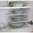 Dish Drying Rack with Non-Slip, Metal, 1, Tier Corner Plate Bowl Storage Coated - product gallery image 4