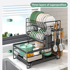 Dish Drying Rack with Space-Saving, Carbon Steel for kitchens - product gallery image 5
