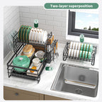 Dish Drying Rack with Space-Saving, Carbon Steel for kitchens - product gallery image 6