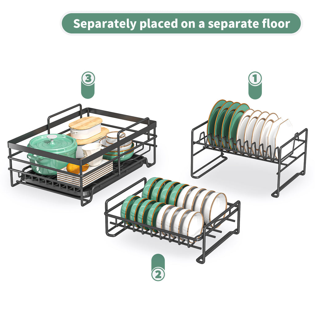 Dish Drying Rack with Space-Saving, Carbon Steel for kitchens - product gallery image 7