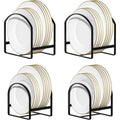 Dish Drying Rack with Space-Saving, Metal, 4 Pack for kitchens