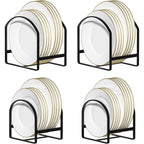 Dish Drying Rack with Space-Saving, Metal, 4 Pack for kitchens