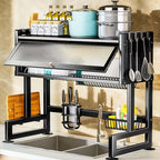 Dish Drying Rack with Space-Saving, Non-Slip, Metal, 1 Set - product gallery image 9